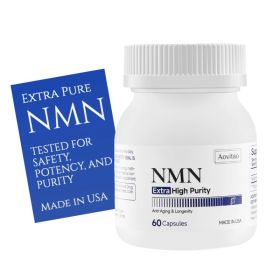 NMN Supplement 500mg Ultra Pure 99.8 Stabilized Form Supports NAD Production Cellular Health Healthy Aging 60 Capsules (Option: 60count)