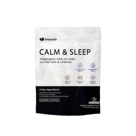 Calm & Sleep Adaptogenic Drink Mix - Raspberry Lemonade, 0 Sugars - L-Theanine, Ashwagandha & Magnesium For Relaxation & Rest, 24 Packets (Option: 01)